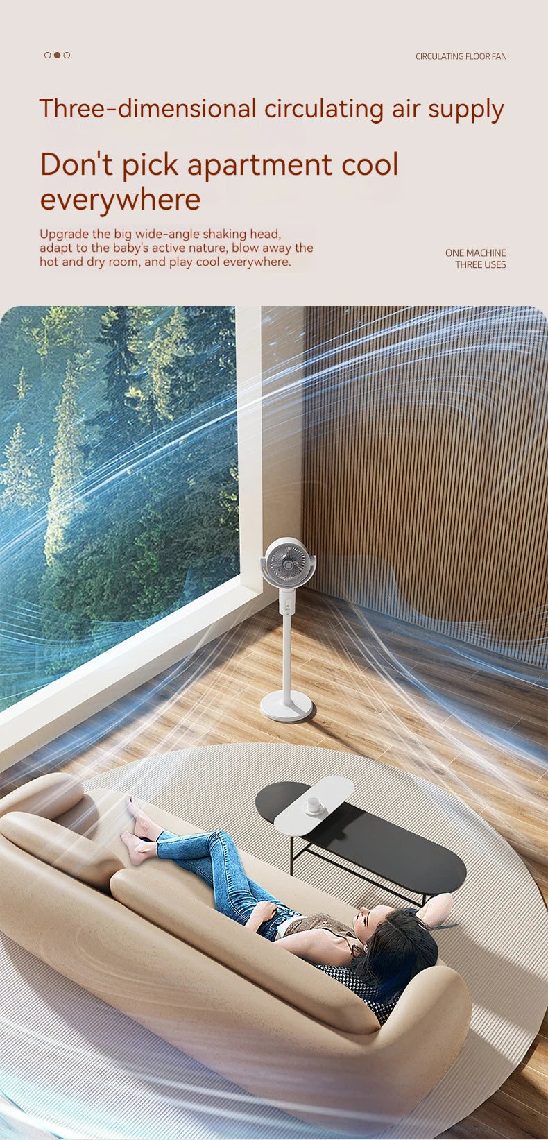 Remote Control Turbo Floor Fan